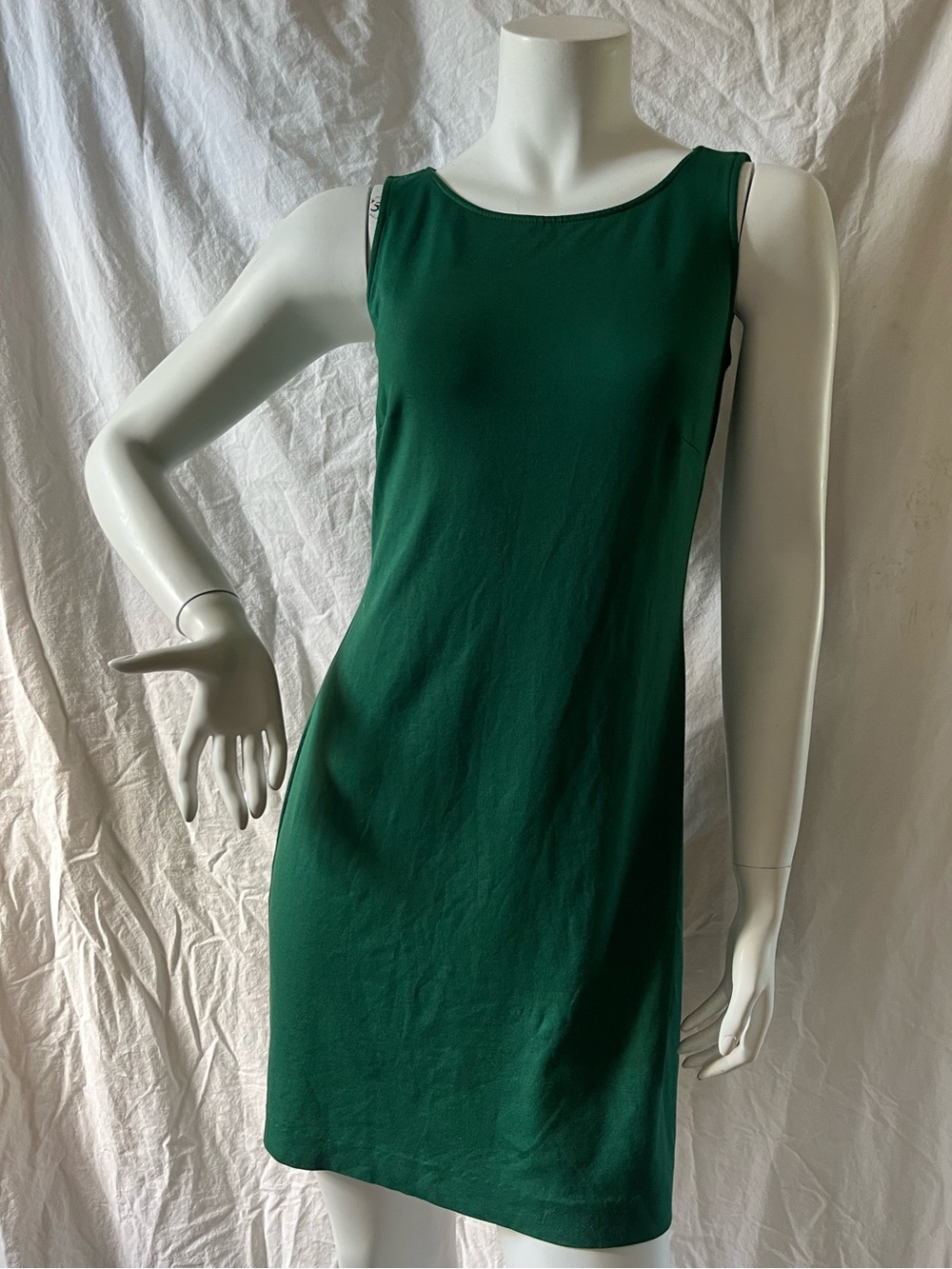Jacob Sleeveless Stretch Knit Green Sheath Dress XS